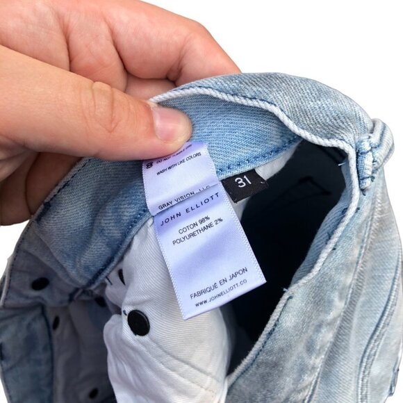 RARE John Elliott Gray Vision Jeans Size 31 - Picture 7 of 7